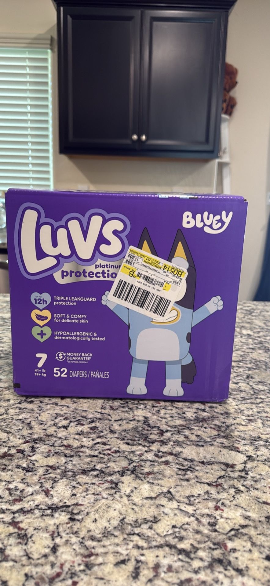 Luvs Bluey Diapers Size 7