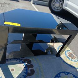 TV Stand With Glass Shelves 