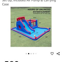 New In Box: 2 Story Water Slide With Features!