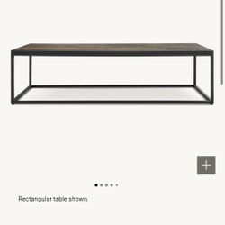 RH Metal Parquet Coffee Table