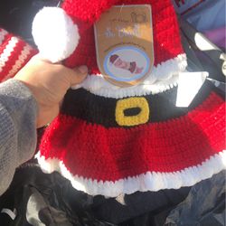 Christmas Outfit 0-6 Months