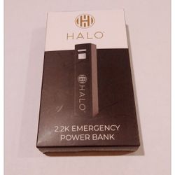Halo 'Emergency Power Bank' USB-C Input / USB-A Output - Black *NIB*