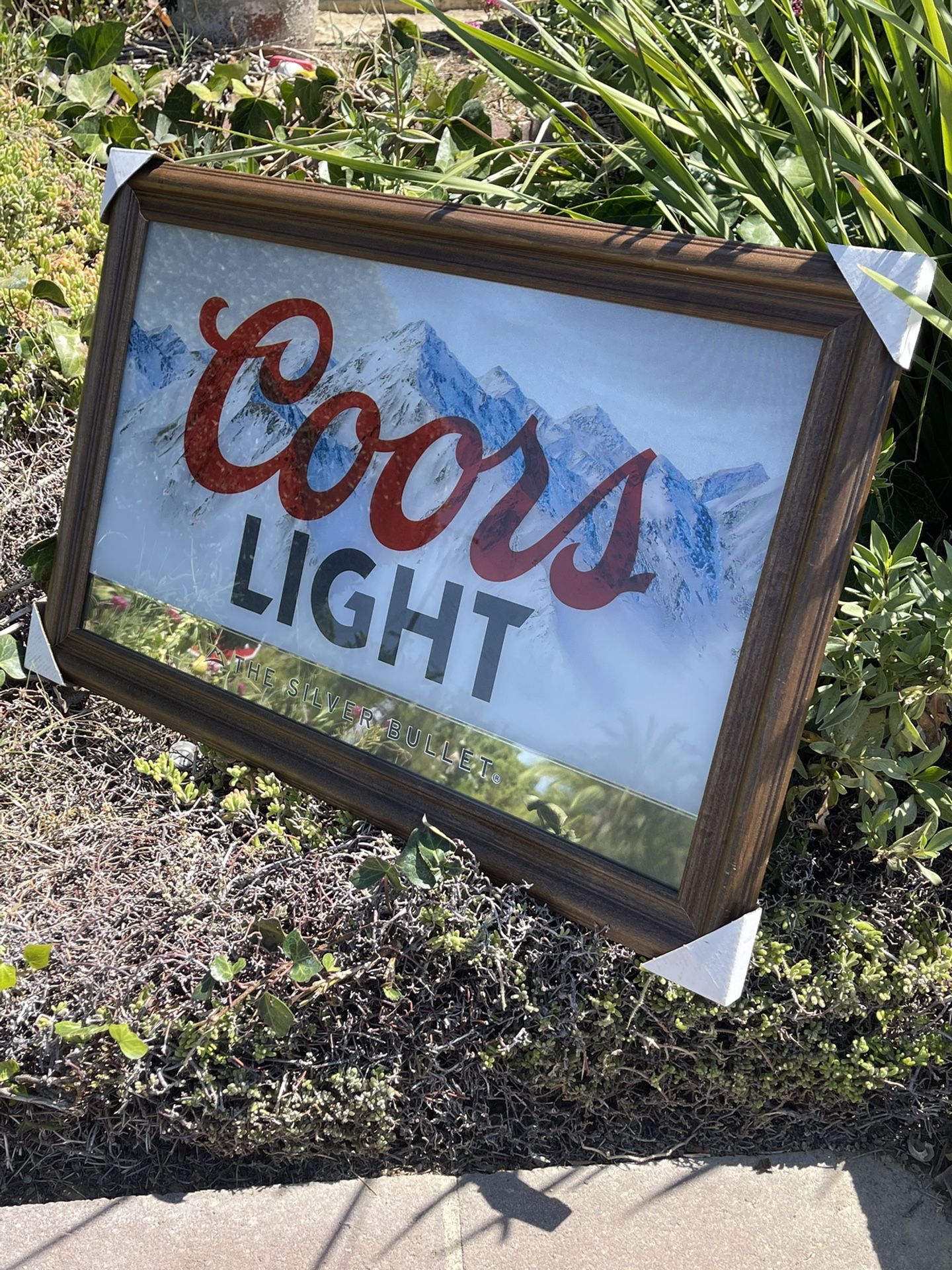 Coors Light Beer Bar Mirror “New”