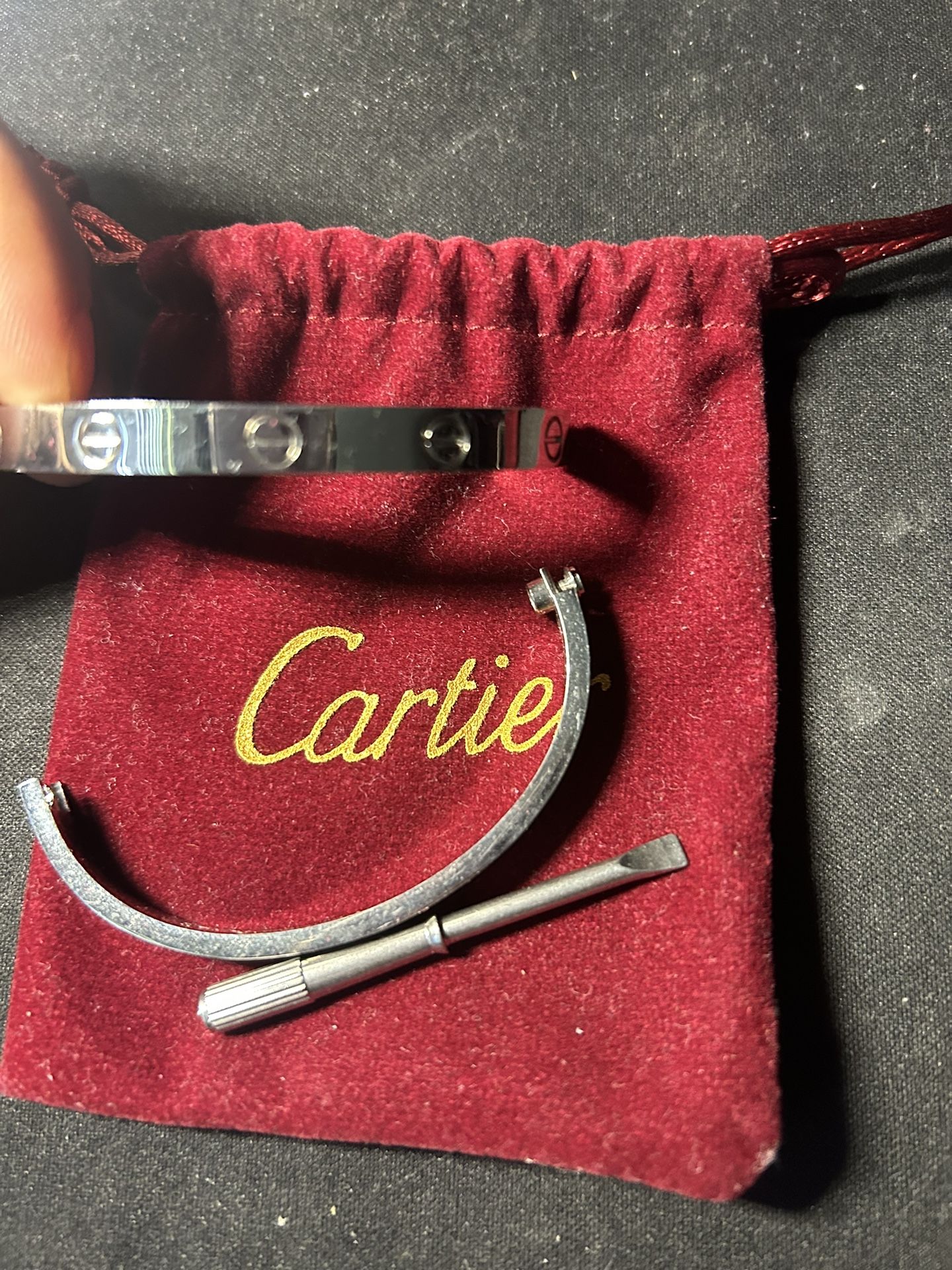 Silver Cartier Bracelet