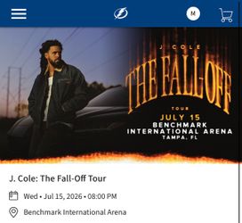 J Cole concert Tampa FL ticket