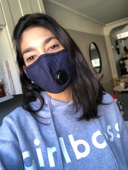 Face covers in stock. New sealed. With two filters.