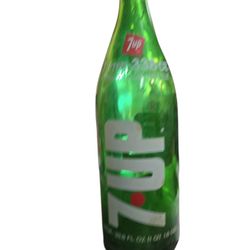 Vintage 7UP Green Glass Bottle, 33.8 Oz Bottle