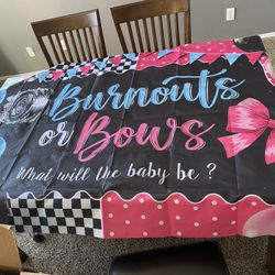 Gender reveal decorations (Burnout Or bows) 