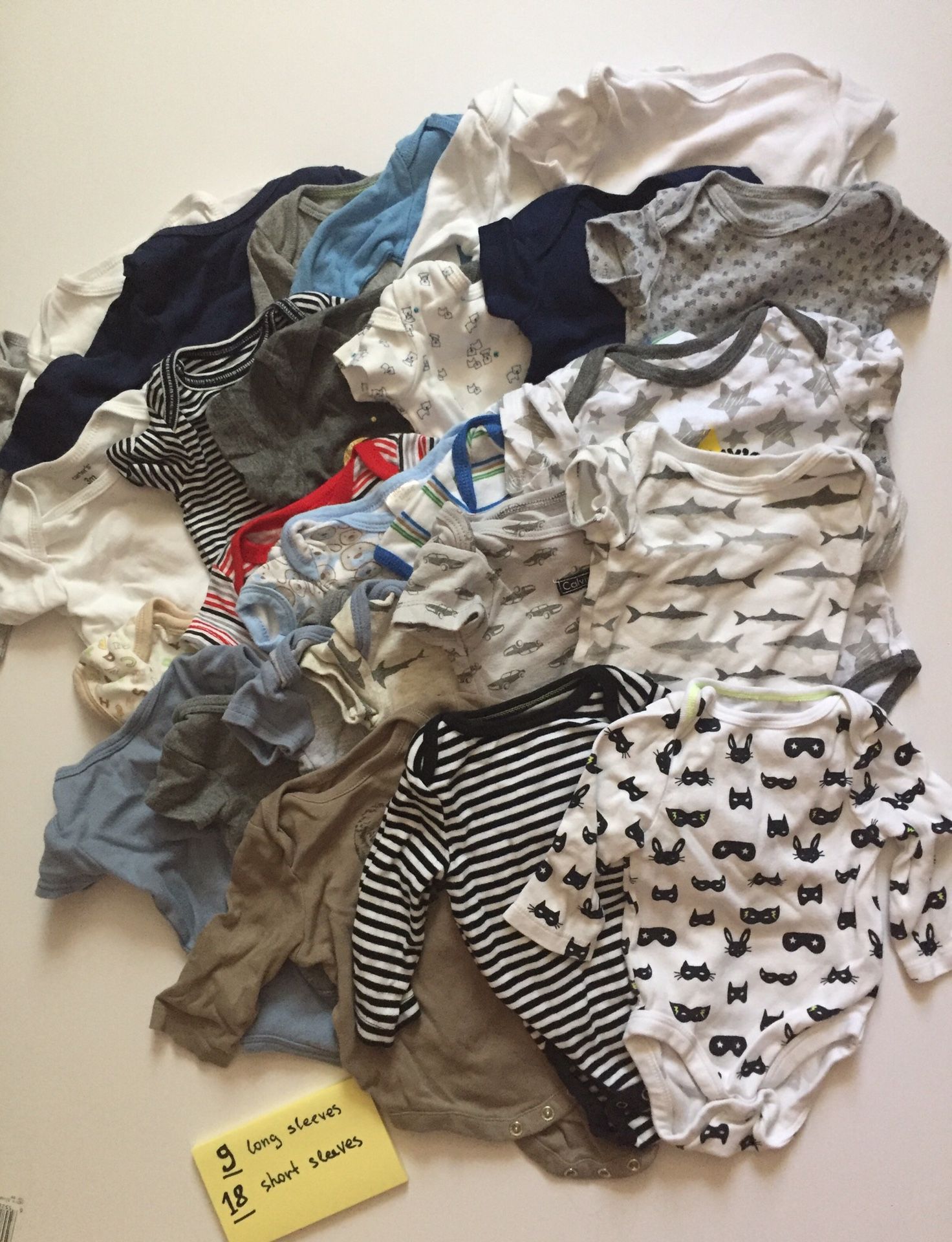 Baby bodysuits lot
