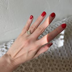 Engagement Prismatic Diamond Ring 