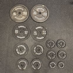 255 Pound 2” Olympic Weight Plate Set