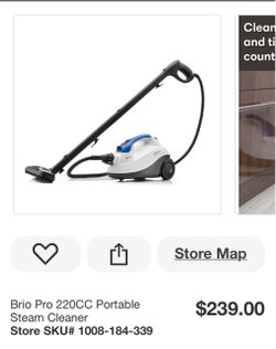 Brio Pro 220CC Portable Steam Cleaner