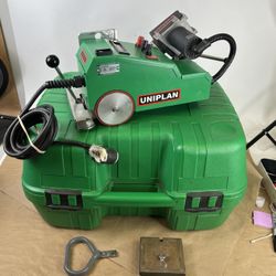 Used Tested LEISTER CH-6060 Sarnen Uniplan PVC sealing Tool With Case And Weight Plate 