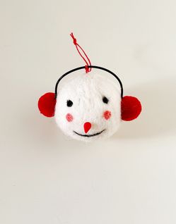 Felt Snowman Snowball Ornament - HOMART