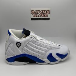 Jordan 14 Retro White Hyper Royal (GS) Sz. 6Y