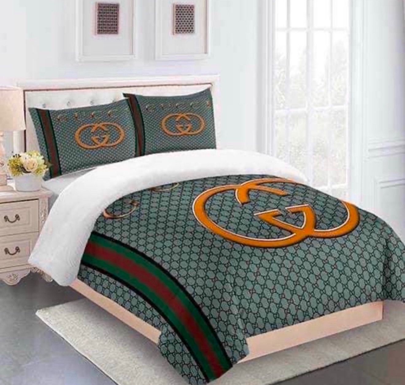 Three Piece Queen Size Comforter Sets