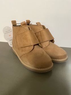 Stylish tan boots for kids