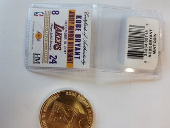 Kobe Bryant Medallion Solid Bronze