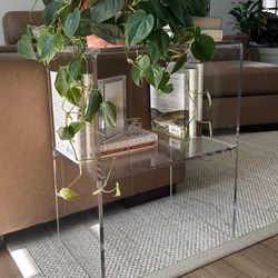 Acrylic End Tables Set Of 2