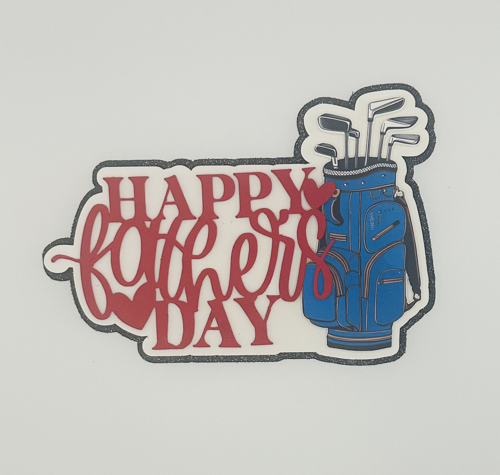 Golf Clubs Father’s Day Cake Toppers