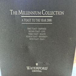 Waterford Crystal Millennium Collection Toasting Flutes Second Toast Love