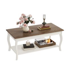 ChooChoo Rustic Coffee Table – Soft White