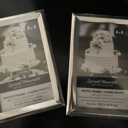 16pc 4x6 Silver Frames 