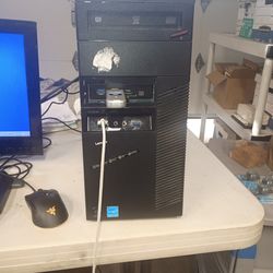 Lenovo thinkcenter with msi gaming keyboard and Razer gaming mouse