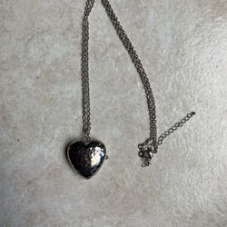 Vintage Avon Silver Toned Heart Watch Locket