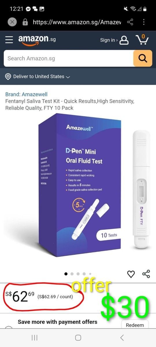 Saliva Test Kit - Quick Results,High Sensitivity, Reliable Quality, FTY 10 Pack