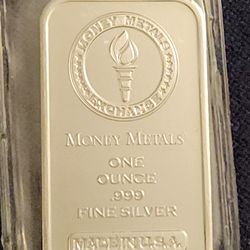 Money Metals 1 Ounce .999 Silver Bar