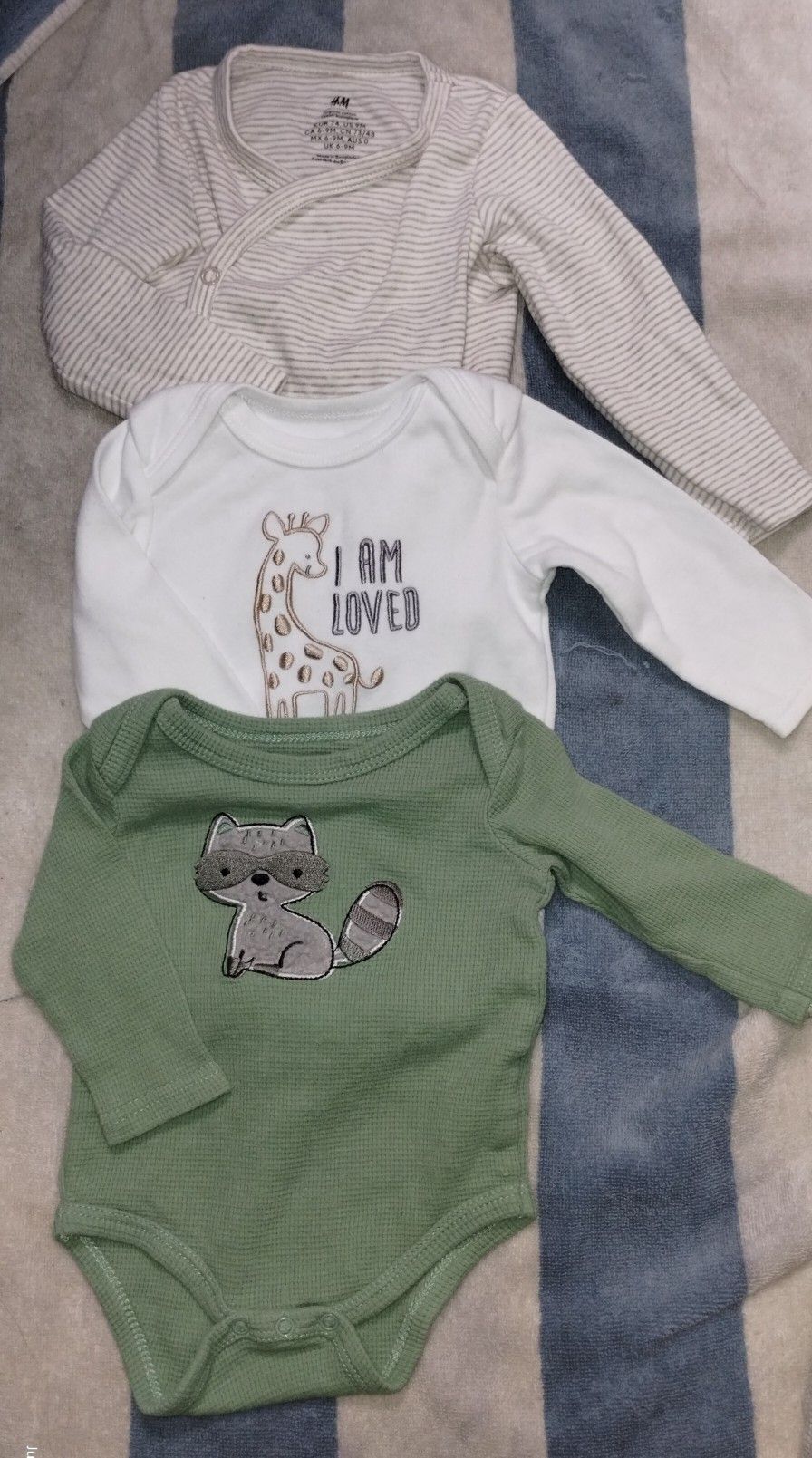 H&M and Carter's Baby Boys Bodysuit