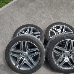 Mercedes-Benz AMG WHEELS with Tires 17" Bolt Pattern 5x112 O.E.M 💯