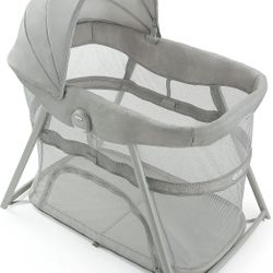 Graco DreamMore 3-in-1 Portable Bassinet & Travel Crib, Modern Cottage Collection