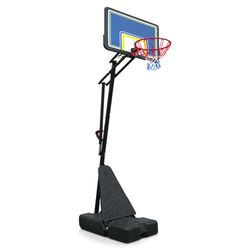 Portable Basketball Hoop for Youth Adults & Professional Match,Adjustable Height 8.04 ft to 10.01 ft,39 inch Backboard with Rebound System, Indoor/Out