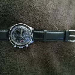 This is a very rare Swiss made divers watch made in the 60 s  used in the Vietnam  War by elite commandos.  It is a  Ollech & Wajs Precision 17 Jewel 