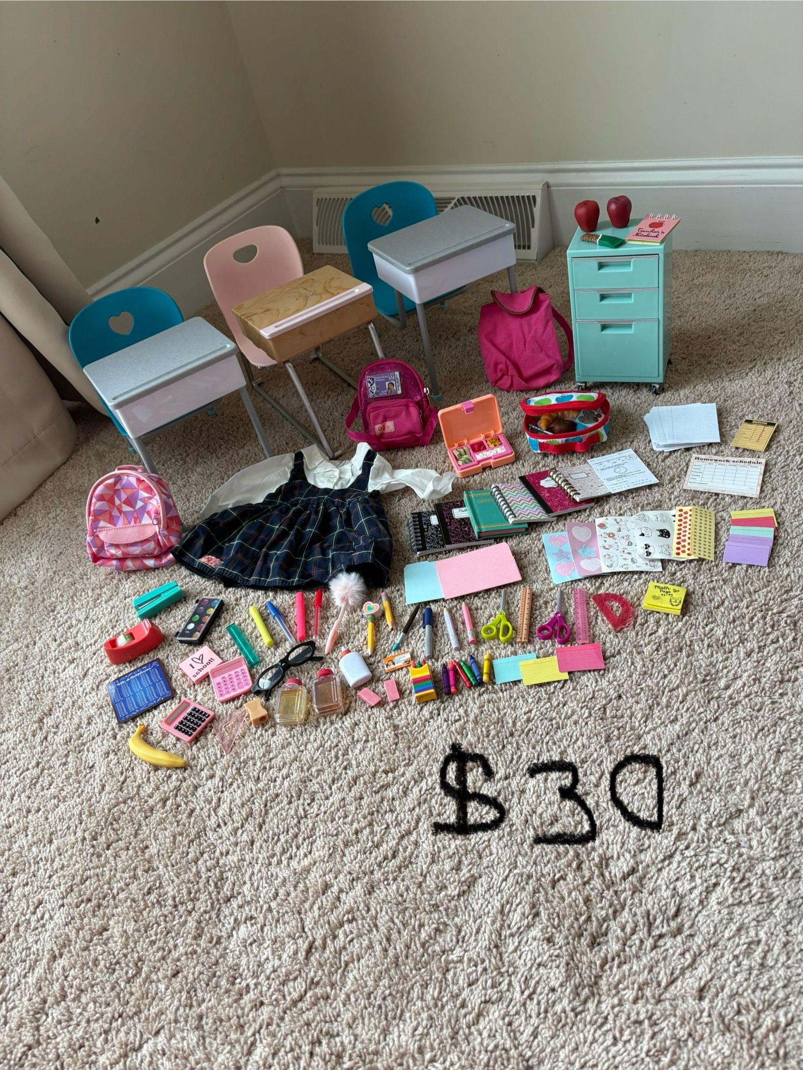 Our Generation Doll School Set $15