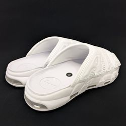 Nike Air More Uptempo White Slide Sandals Retro Mens Size 10 New Shoe FD9884-101