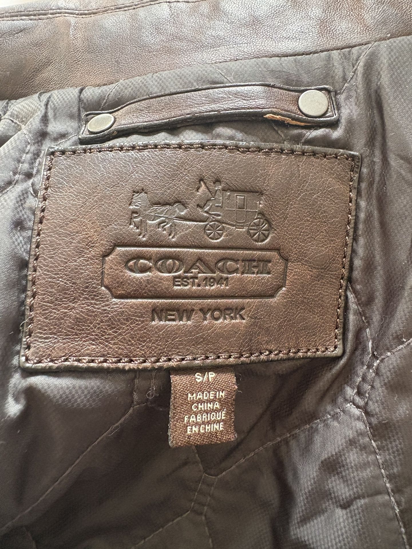 Coach Genuine Leather Jacket