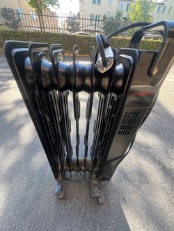 Black Oil-Filled Radiator Space Heater