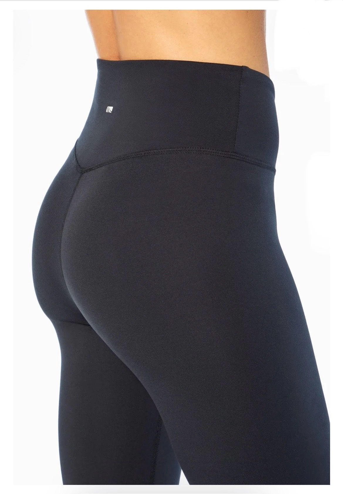 Marika ZEN Opatek Luxe ankle Leggings LRG Black MLL2579A Dry-Wik 4 way stretch 10 1/4" Front Rise/12" Back Rise/25" Inseam 4" High-Rise Shaped Waistb