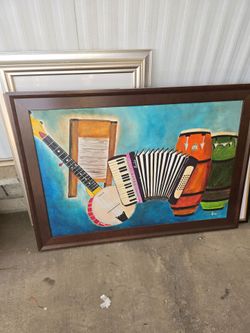 Huge assortment of wall art, clothes, shoes