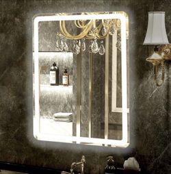 LED Bathroom Mirror 20"x28" with Front and Backlight