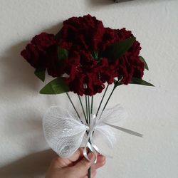 Carnation Crochet Bouquet 