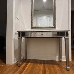 Glass Entryway/makeup Console Table 