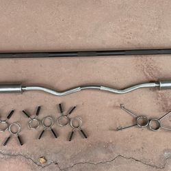 Barbell And Curl Bar