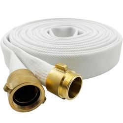 SAFBY Fire Hose - 12 inches x 50' Lay Flat Water Hose - NPSH/NPT Industrial