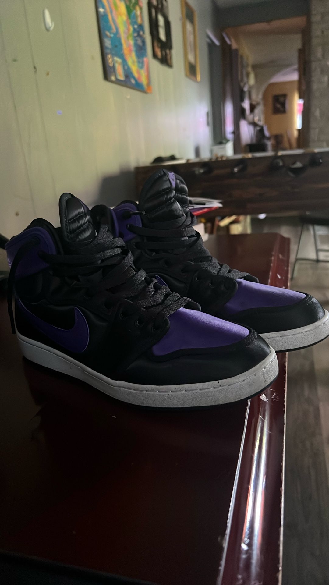 2023 Air Jordan 1 KO High ‘Black Field Purple’ Size 10 Men.