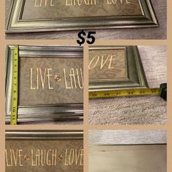 Live Laugh Love Wall Art