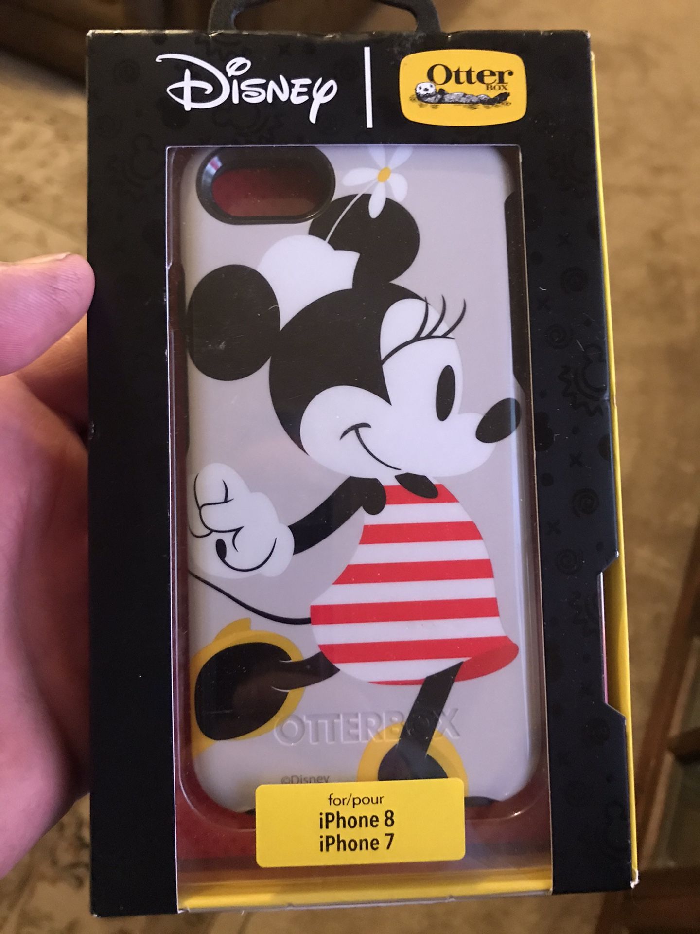 I Phone 7 or 8 Minnie Mouse Otter Box phone case new never used